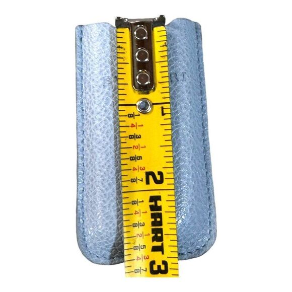 Bvlgari Light Blue Textured Leather Lighter Case In Original Box Unisex Gift - Picture 6 of 6